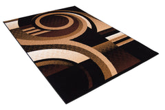 Blitar Brown/Black 5' X 7' Area Rug - Ornate Home