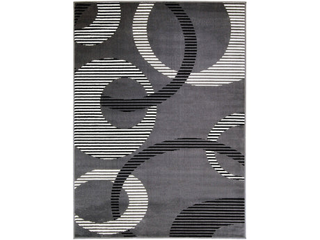 Blitar Dark Gray 5' X 7' Area Rug - Ornate Home