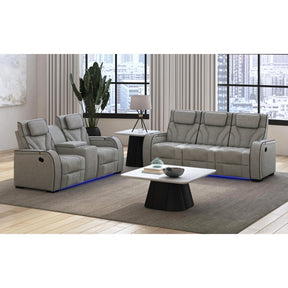 Blitz Simba Taupe/Black Welt 2-Piece Living Room Set - Ornate Home