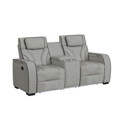 Blitz Simba Taupe/Black Welt 2-Piece Living Room Set - Ornate Home