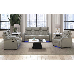Blitz Simba Taupe/Black Welt 3-Piece Living Room Set - Ornate Home