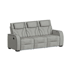 Blitz Simba Taupe/Black Welt 3-Piece Living Room Set - Ornate Home