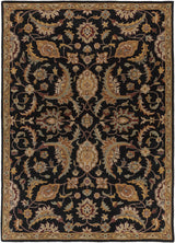 Blomkest Black&Yellow Traditional Wool Carpet - Ornate Home