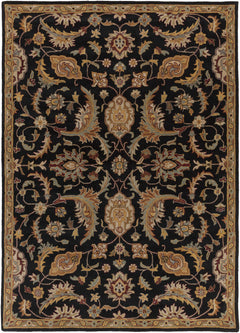 Blomkest Black&Yellow Traditional Wool Carpet - Ornate Home