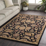 Blomkest Black&Yellow Traditional Wool Carpet - Ornate Home