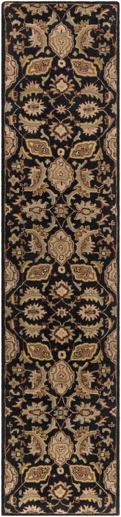 Blomkest Black&Yellow Traditional Wool Carpet - Ornate Home