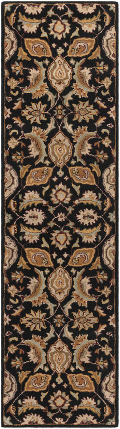 Blomkest Black&Yellow Traditional Wool Carpet - Ornate Home