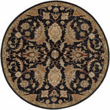 Blomkest Black&Yellow Traditional Wool Carpet - Ornate Home
