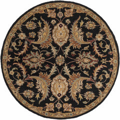 Blomkest Black&Yellow Traditional Wool Carpet - Ornate Home