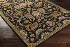 Blomkest Black&Yellow Traditional Wool Carpet - Ornate Home