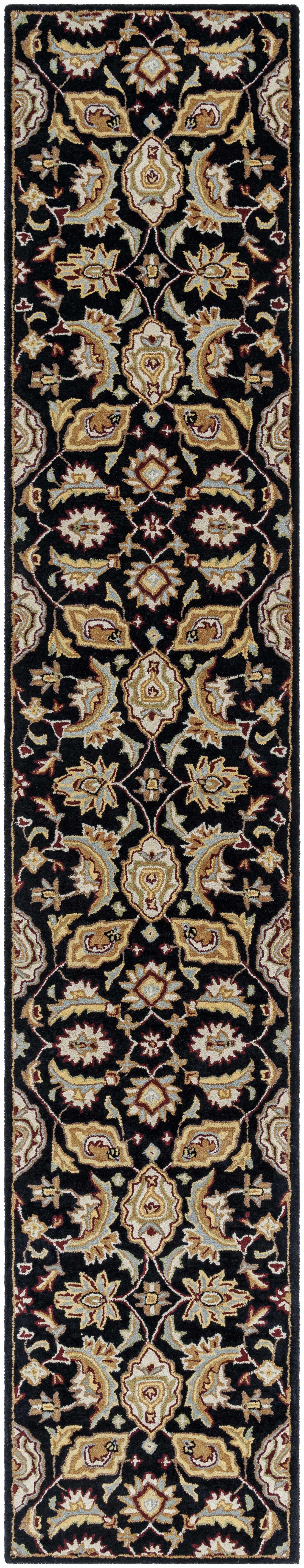 Blomkest Black&Yellow Traditional Wool Carpet - Ornate Home