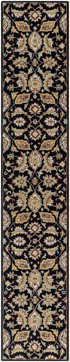 Blomkest Black&Yellow Traditional Wool Carpet - Ornate Home