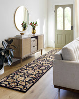 Blomkest Black&Yellow Traditional Wool Carpet - Ornate Home