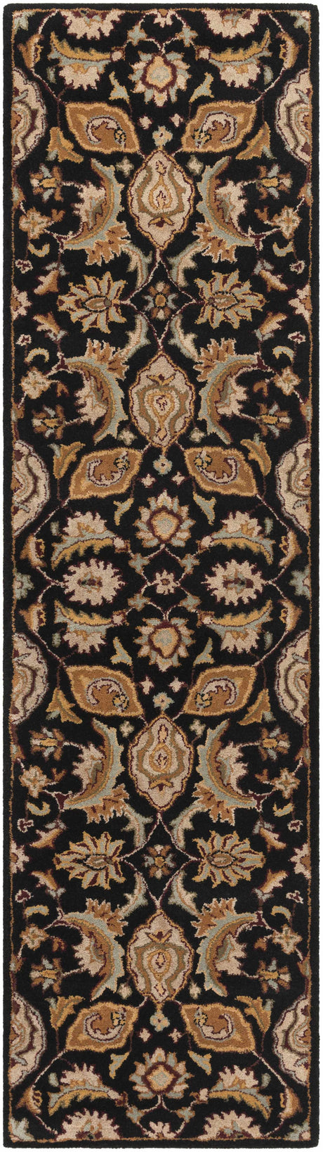 Blomkest Black&Yellow Traditional Wool Carpet - Promo - Ornate Home