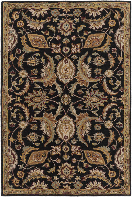 Blomkest Black&Yellow Traditional Wool Carpet - Promo - Ornate Home