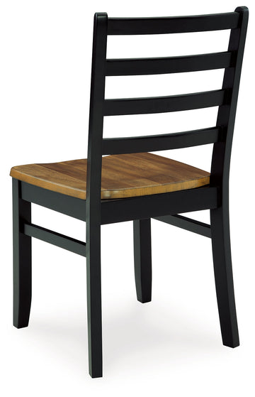 Blondon Brown & Black Dining Room Set (Set of 7) - Ornate Home