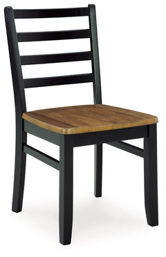 Blondon Brown & Black Dining Room Set (Set of 7) - Ornate Home