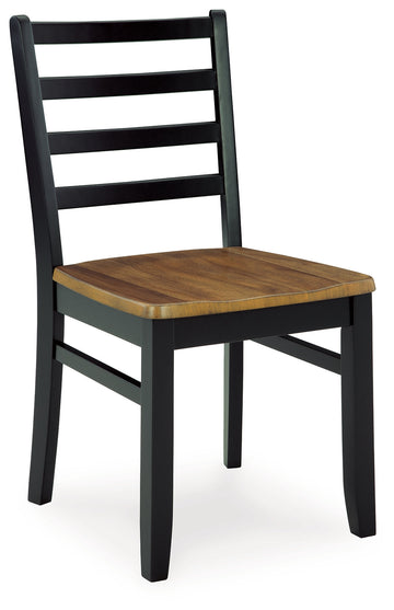 Blondon Brown & Black Dining Room Set (Set of 7) - Ornate Home