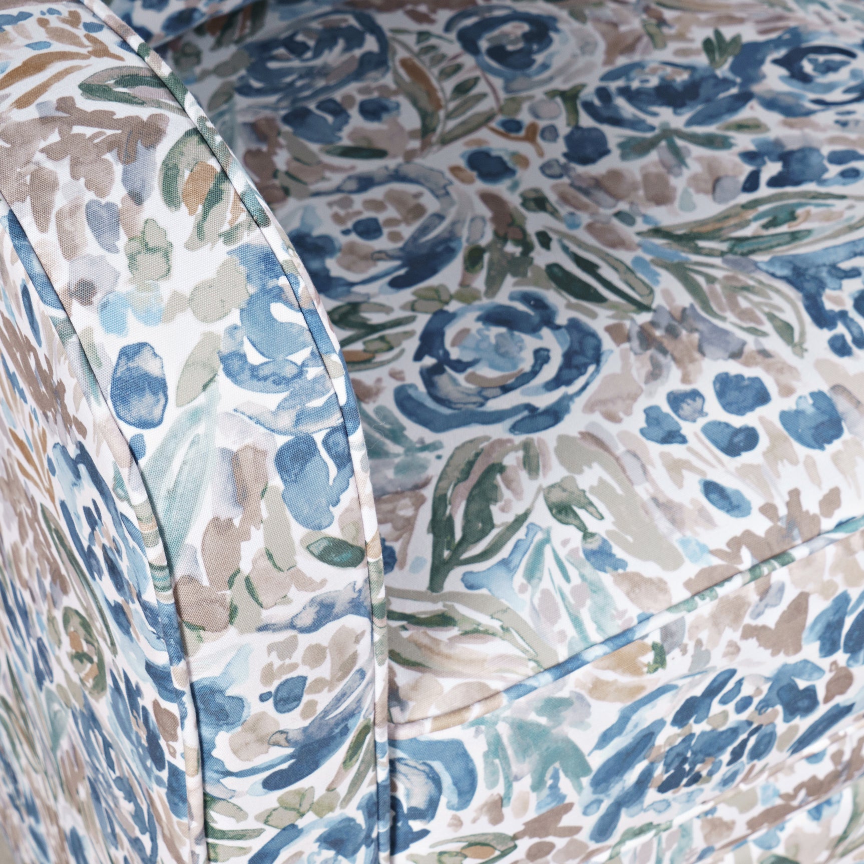 Bloom Blue Swivel Accent Chair - Ornate Home