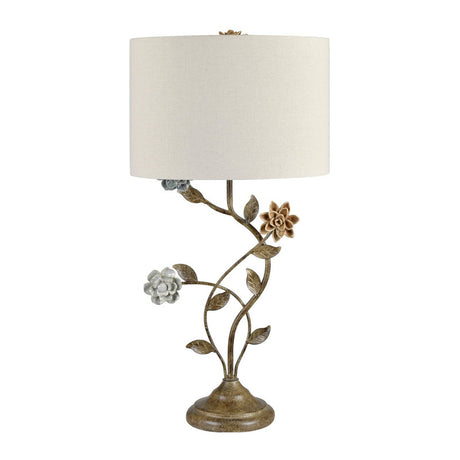 Bloom Natural/Brass Table Lamp (Set of 2) - Ornate Home