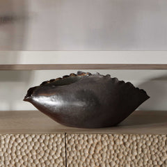 Blossom Bronze Bronzed Metallic Vase - Ornate Home