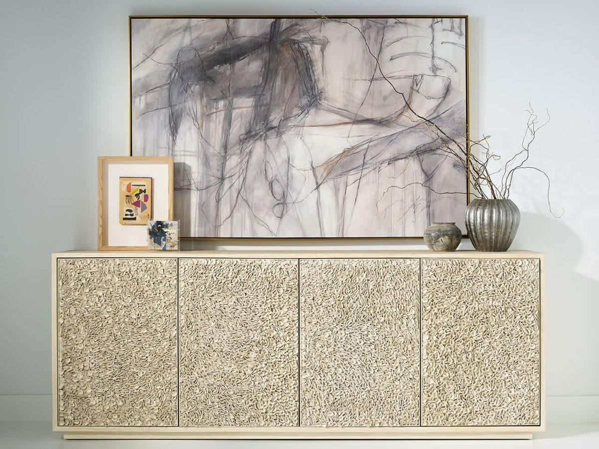 Blossom Light Oak Credenza - Ornate Home