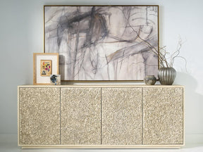 Blossom Light Oak Credenza - Ornate Home