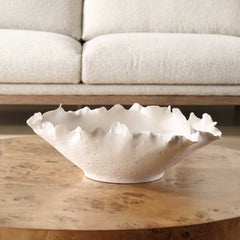 Blossom Off-white Short Bowl - Ornate Home