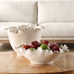 Blossom Off-white Tall Bowl - Ornate Home