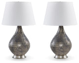 Bluacy Antique Gray Table Lamp (Set of 2) - Ornate Home
