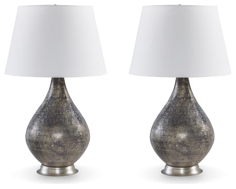 Bluacy Antique Gray Table Lamp (Set of 2) - Ornate Home