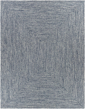Blue Braided Faux Jute Outdoor Rug - Ornate Home