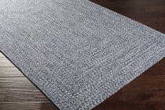 Blue Braided Faux Jute Outdoor Rug - Ornate Home