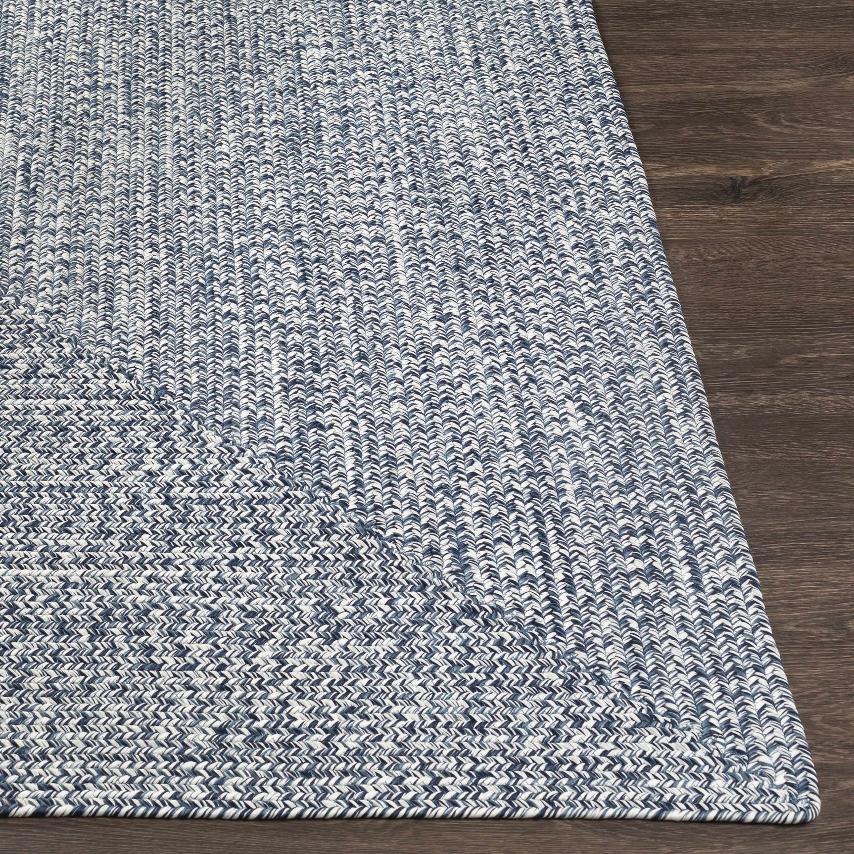 Blue Braided Faux Jute Outdoor Rug - Ornate Home