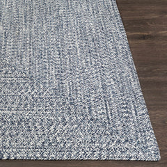 Blue Braided Faux Jute Outdoor Rug - Ornate Home