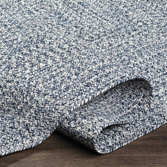 Blue Braided Faux Jute Outdoor Rug - Ornate Home