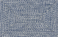 Blue Braided Faux Jute Outdoor Rug - Ornate Home