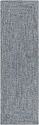 Blue Braided Faux Jute Outdoor Rug - Ornate Home