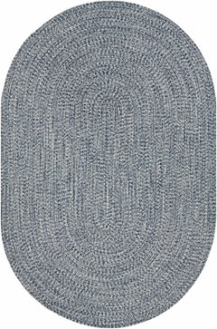 Blue Braided Faux Jute Outdoor Rug - Ornate Home