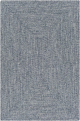 Blue Braided Faux Jute Outdoor Rug - Ornate Home