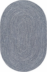 Blue Braided Faux Jute Outdoor Rug - Ornate Home