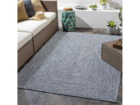 Blue Braided Faux Jute Rug - Ornate Home
