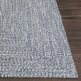 Blue Braided Faux Jute Rug - Ornate Home