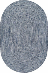 Blue Braided Faux Jute Rug - Ornate Home