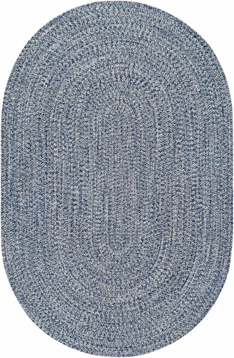 Blue Braided Faux Jute Rug - Ornate Home