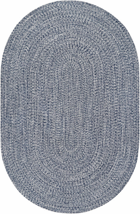 Blue Braided Faux Jute Rug - Ornate Home