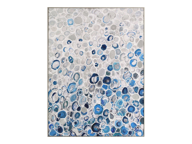 Blue Bubbles Multi Color Wall Decor - Ornate Home