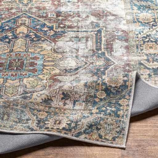 Blue Catigpian Distressed Washable Area Rug - Clearance - Ornate Home