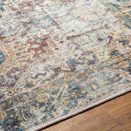 Blue Catigpian Distressed Washable Area Rug - Clearance - Ornate Home