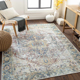 Blue Catigpian Distressed Washable Area Rug - Clearance - Ornate Home